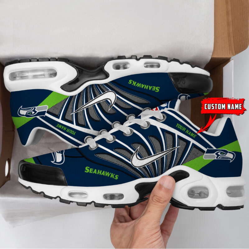 Customize Your Name with Seattle Seahawks Ver 39 Sport Shoes - Image 2