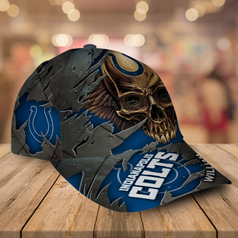 Indianapolis Colts-Personalized NFL Skull Cap V2-SPCAPA0109014 - Image 2