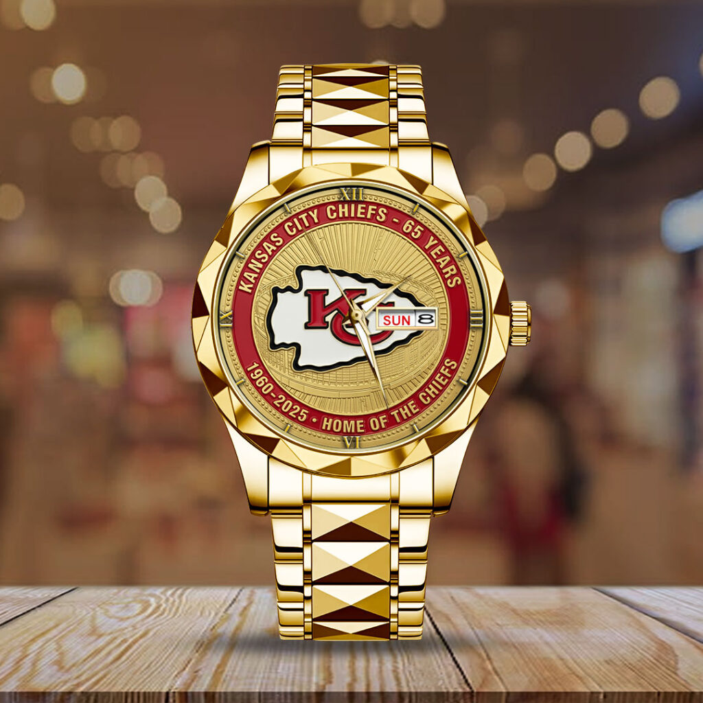 Kansas City Chiefs 60 Years Anniversary 2025 Alloy Luxury Quartz Watch – TMTHU694 - Image 2
