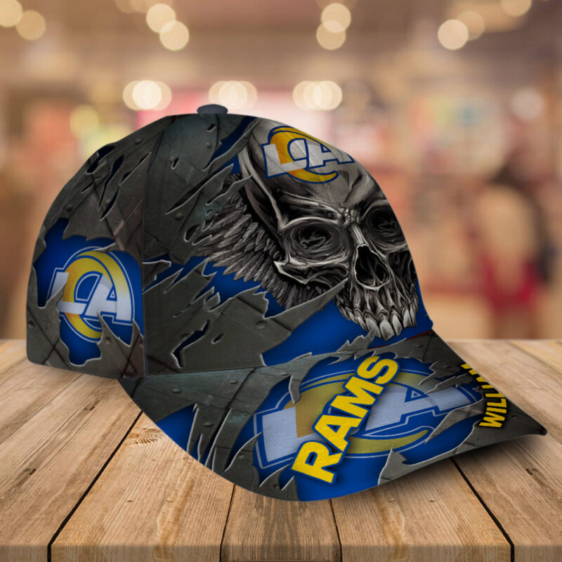 Los Angeles Rams-Personalized NFL Skull Cap V2-SPCAPA0109019 - Image 2