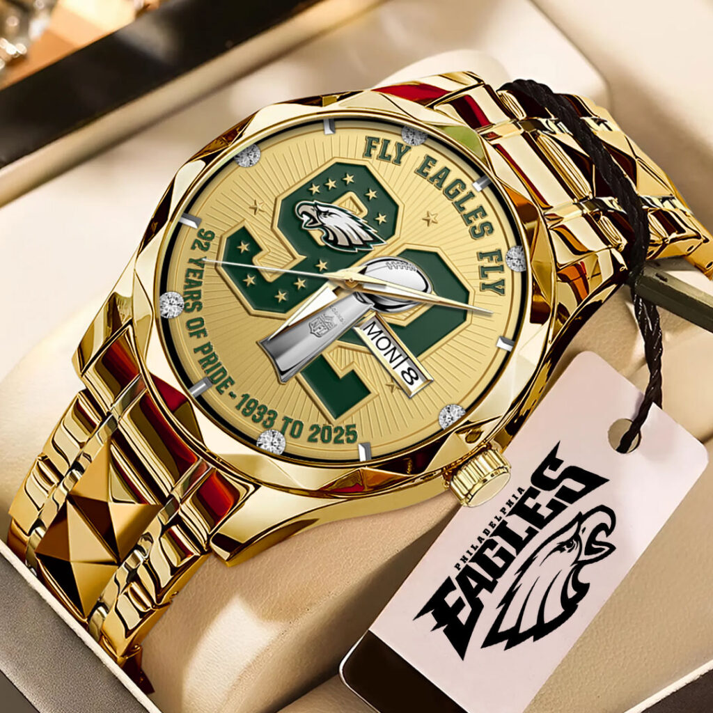 Philadelphia Eagles 92 Years Anniversary 2025 Alloy Luxury Quartz Watch – TMTHU698
