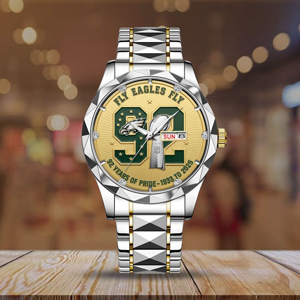 Philadelphia Eagles 92 Years Anniversary 2025 Alloy Luxury Quartz Watch – TMTHU698 - Image 2