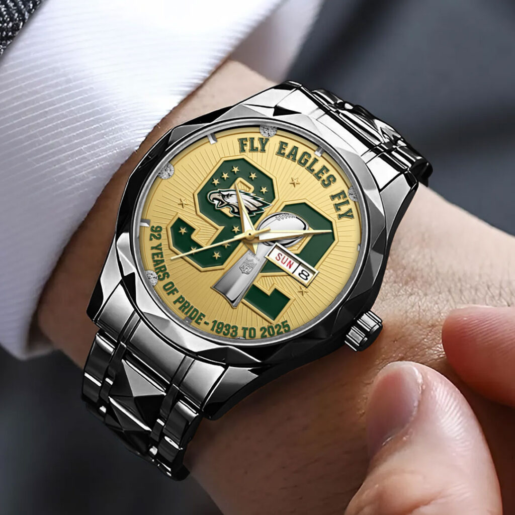 Philadelphia Eagles 92 Years Anniversary 2025 Alloy Luxury Quartz Watch – TMTHU698 - Image 3