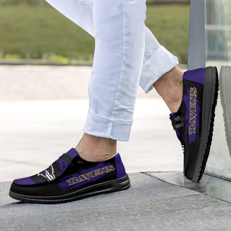 Baltimore Ravens Exclusive NFL Team Lace Up Loafers - Image 2