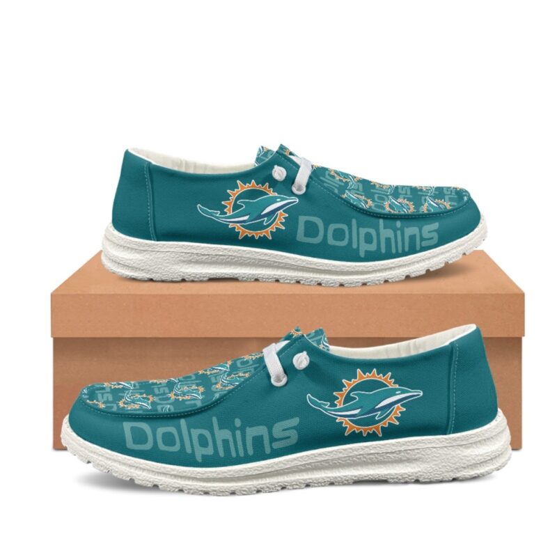 Miami Dolphins Exclusive NFL Team Lace Up Loafers - Image 7
