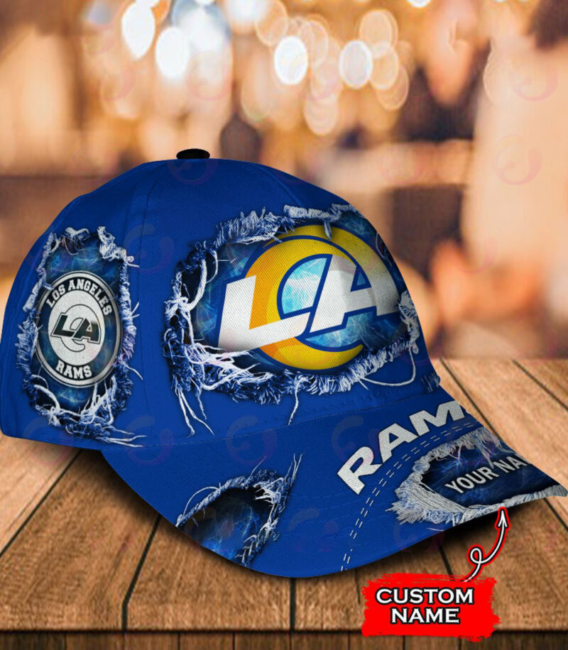 Los Angeles Rams-Personalized NFL Classic Cap-V2 - Image 2