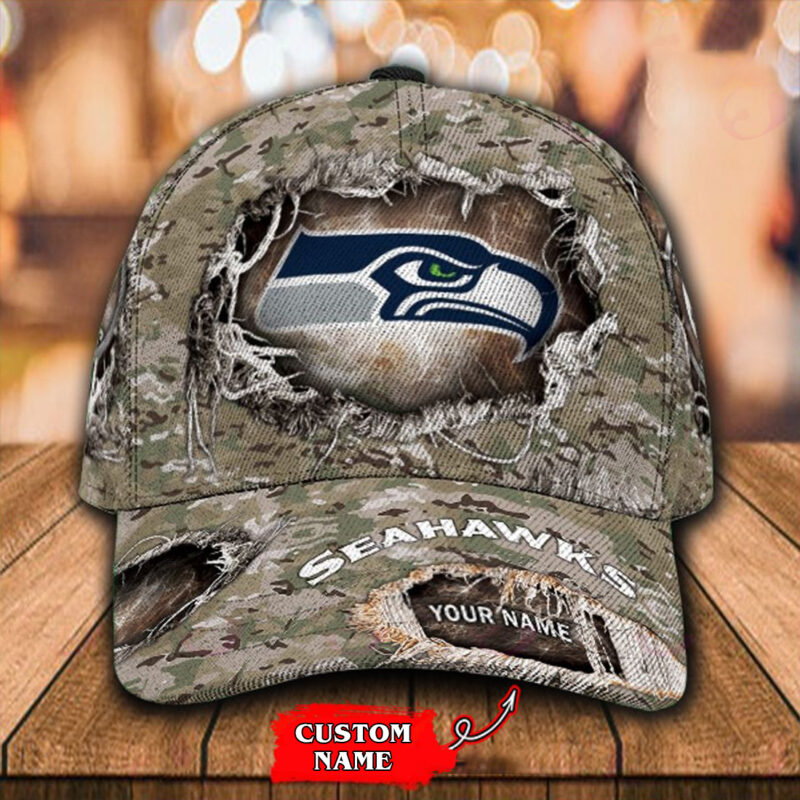 Seattle Seahawks-Personalized NFL Classic Cap - Image 3